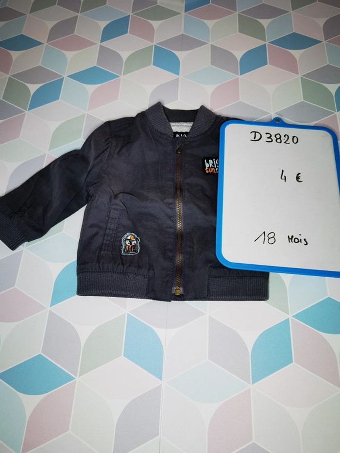 D3820 - blouson garçon 18 mois - photo numéro 3