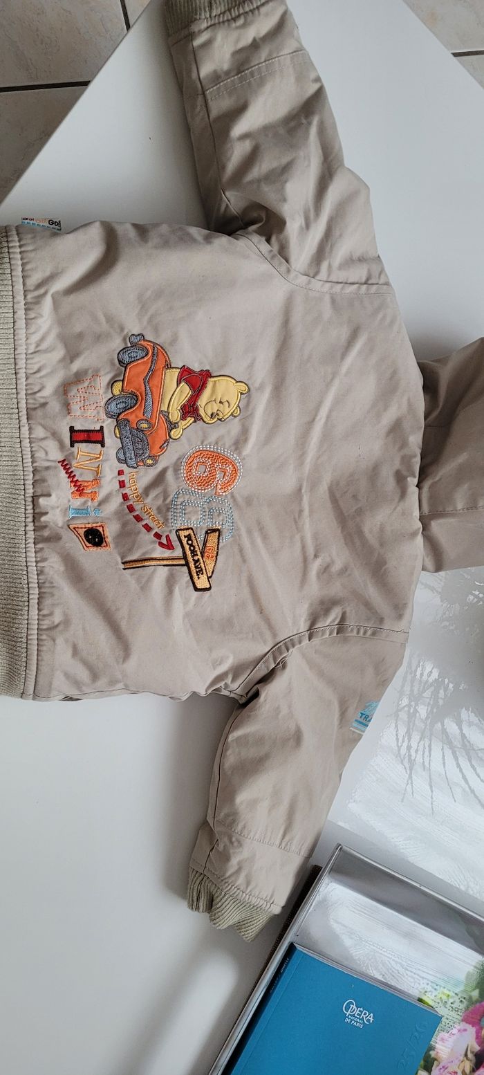 Blouson marron et orange avec capuche et gants - photo numéro 4