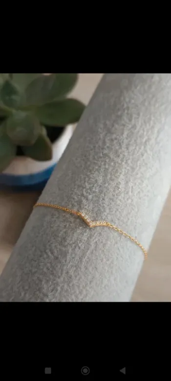 Bracelet v doré argent s925