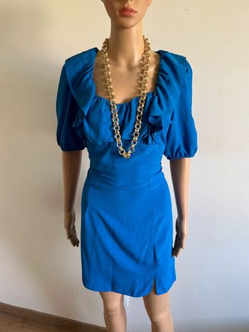 Robe bleue neuve à manches courtes Naf Naf taille 38