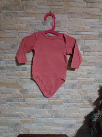 Body uni bordeaux clair Kiabi 18M