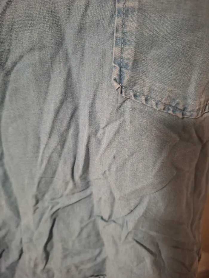 Débardeur Zara Basic en denim léger - photo numéro 2