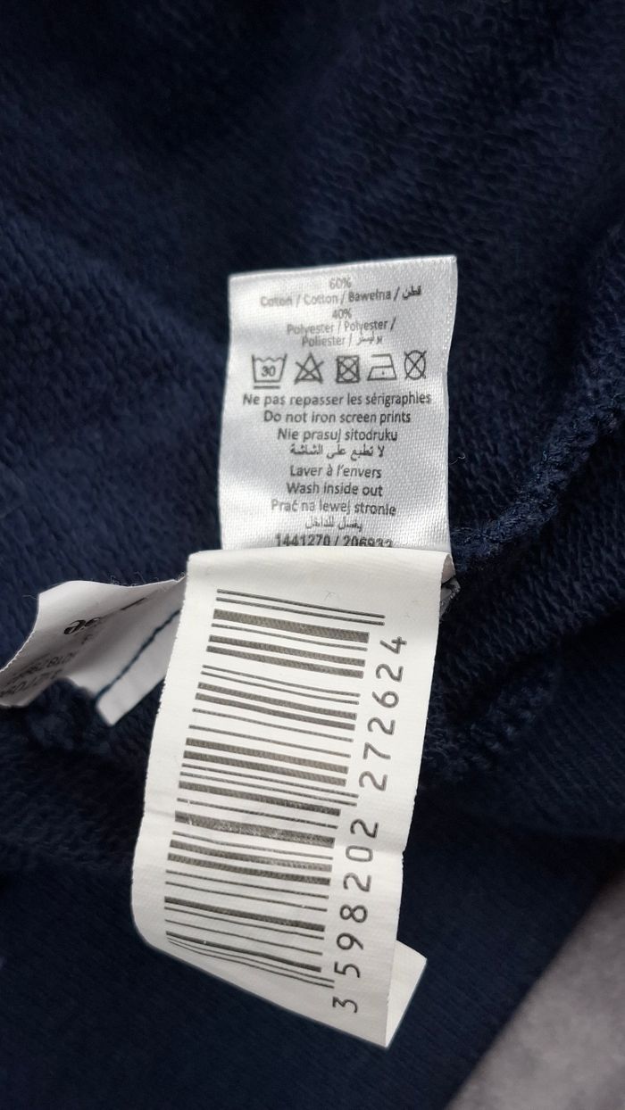 Sweat Ellesse Heritage Bleu Marine à Rayures - Taille M - Très bon état - photo numéro 5