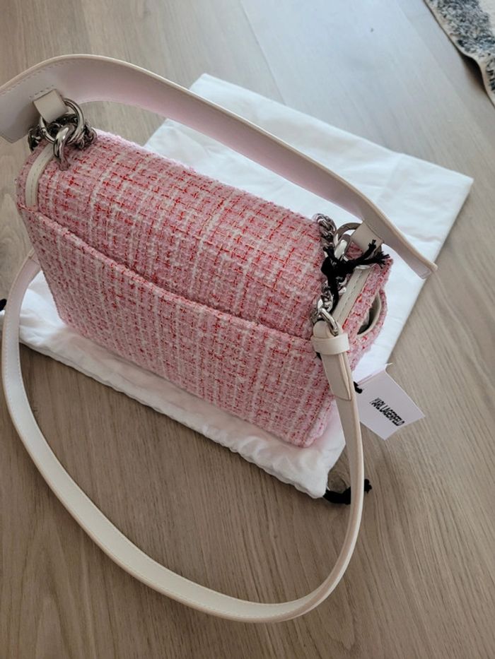 Sac à main Karl Lagerfeld Rose modele "style boucle shoulder bag" - photo numéro 7