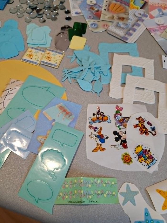 Gros lot décorations scrapbooking/carterie bébé/petit garçon neuf - photo numéro 3