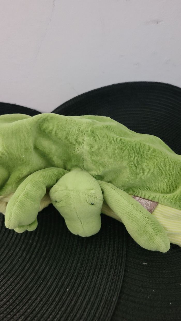 doudou plat double face réversible crocodile renne Les Loupiots MOULIN ROTY - photo numéro 4