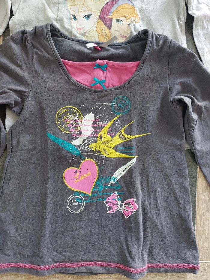 Lot de 2 jolie t-shirts manches longues 👧 8ans - photo numéro 2