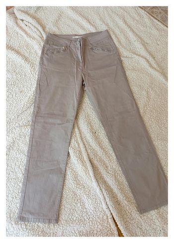 Armand Thiery + strass vintage Pantalon droit beige / taupe  T. 40 FR  98% coton --