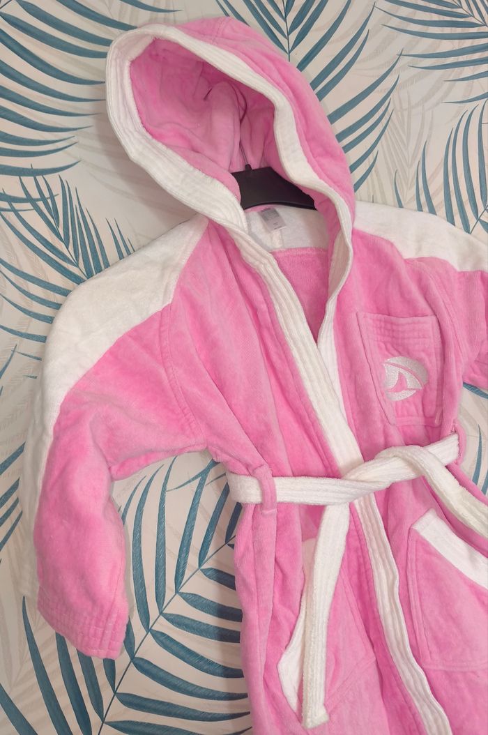🌸 Peignoir - Rose/blanc - Tribord Decathlon - 4 ans 🌸 - photo numéro 2
