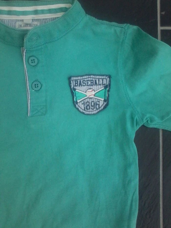 Joli tee-shirt "baseball" manches longues garçon 4-5 ans - photo numéro 2