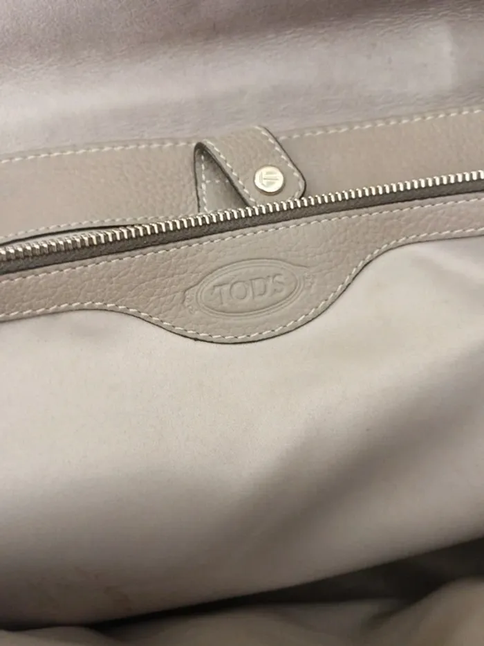 Sac à main Tod's cuir taupe - photo numéro 16