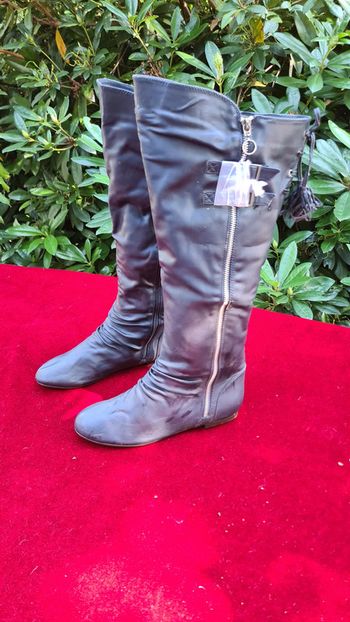 Botte cuissarde bleu