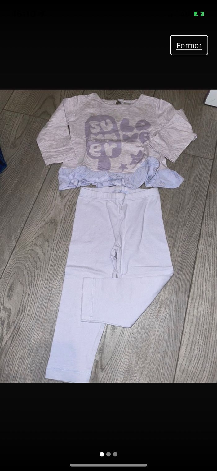Ensemble legging + tee-shirt
