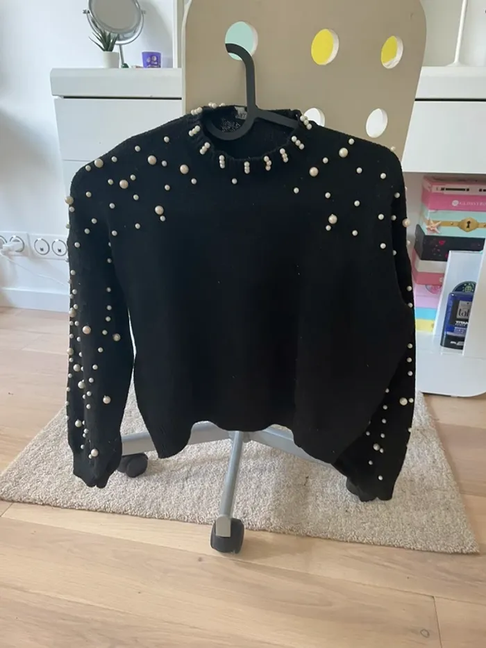 Pull avec perles