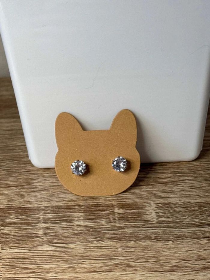 Boucles d’oreilles simple en acier
