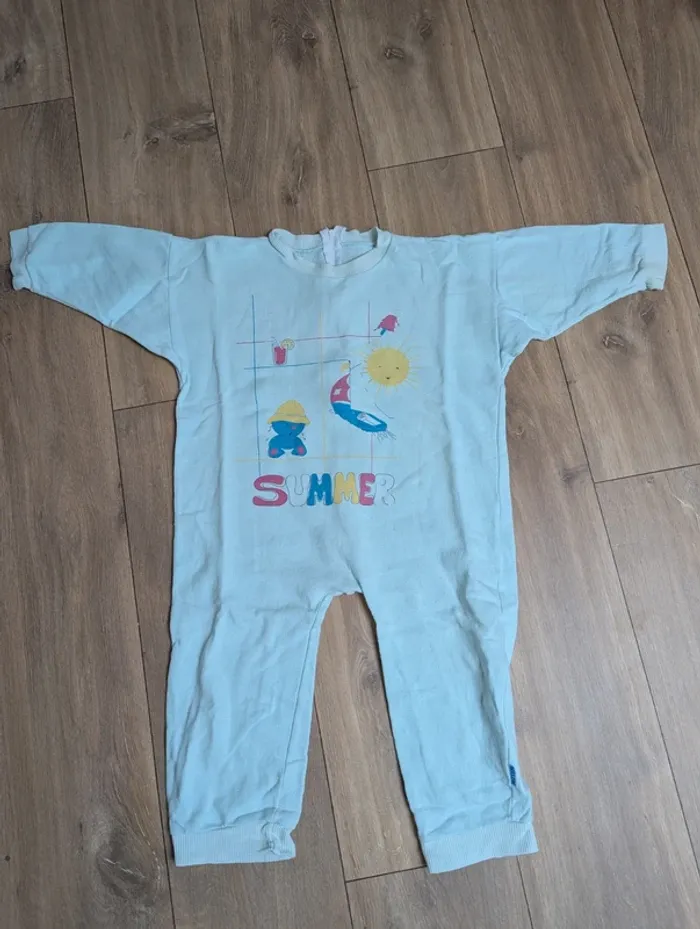 Super pyjama 1 pièce vintage 3-4 ans