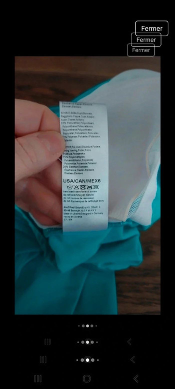 Jolie Maillot de bain Sunflair be 36 fr 38 cup B - photo numéro 11
