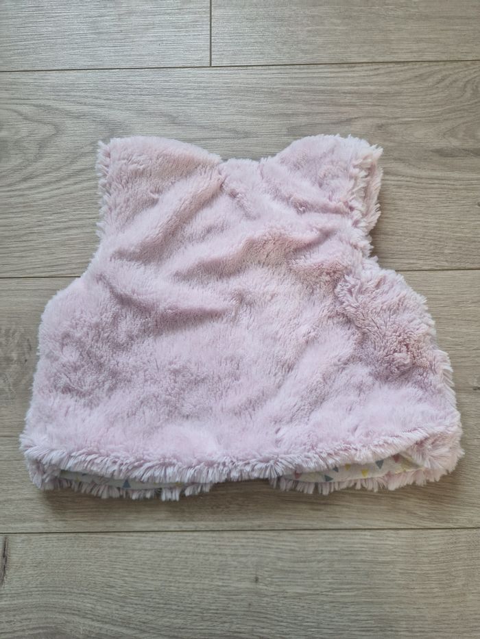 Gilet sans manches en fourrure bébé Tissaia 12 mois - photo numéro 3