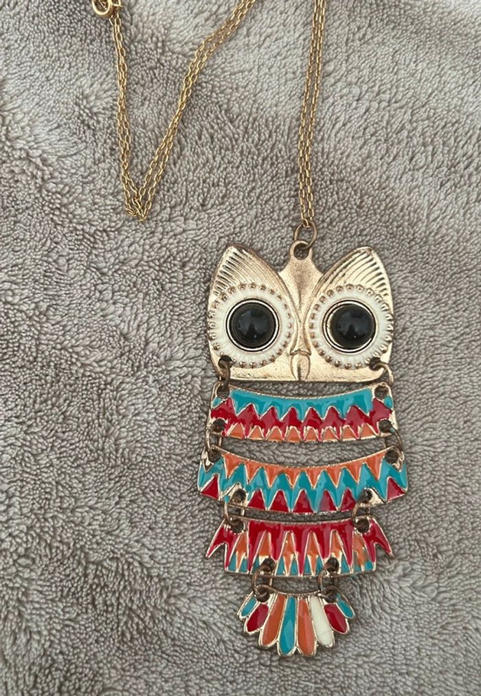 Collier hiboux