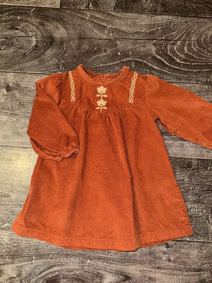 Robe manche longue côtelé