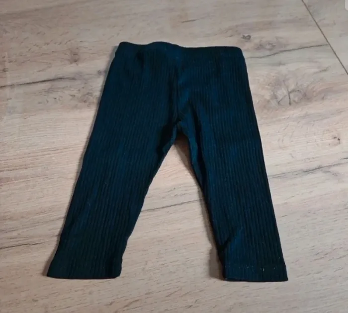 Legging côtelé noir 6/9 mois 74cm h&m - photo numéro 2