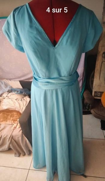 Robe bleu style bridgerton