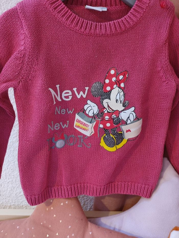 Pull épais Minnie Mouse - 23 mois - Très bon état - Disney baby - photo numéro 2