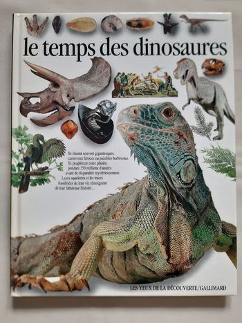 livre documentaire enfant - Le temps des dinosaures - Les yeux de la découverte - Gallimard