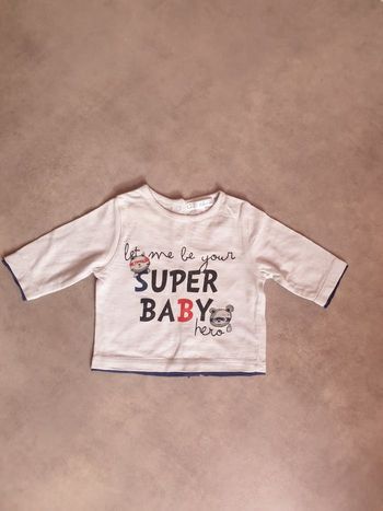 T-shirt Manche Longue 1mois