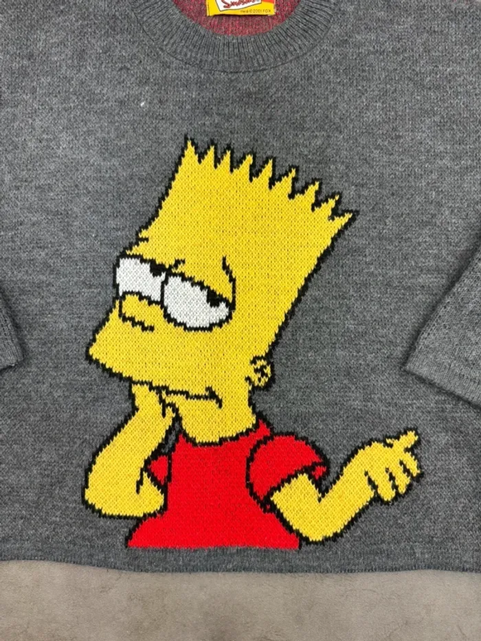 Pull Vintage Bart Simpson Y2k 90’s - photo numéro 3