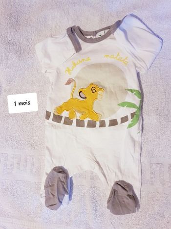 Pyjama coton Disney 1 mois