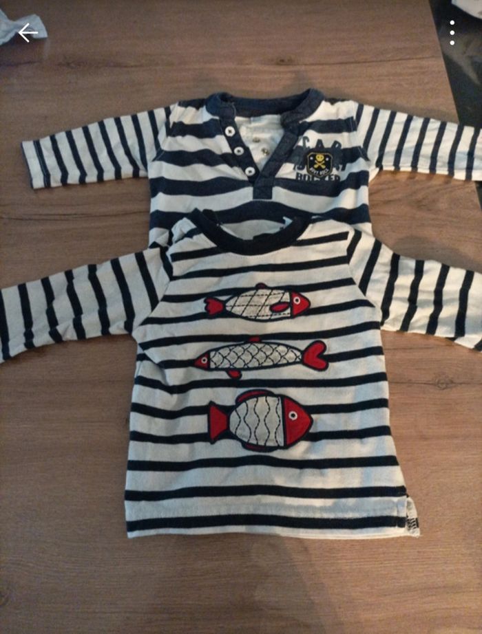 Lot de 4 t-shirt manche longue 3 mois - photo numéro 2
