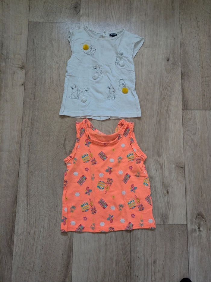 Lot de 15 tee-shirts + 1 gilet fille 12 Mois 74cm - photo numéro 7