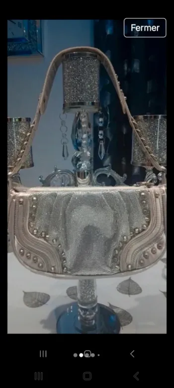 Sac zara avec strasses porte épaule  26x15