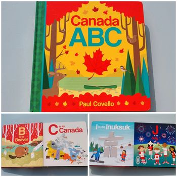 Très beau livre tout carton : Canada 🇨🇦 ABC, en anglais
