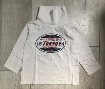 Tee-shirt col roulé garçon en 3 ans