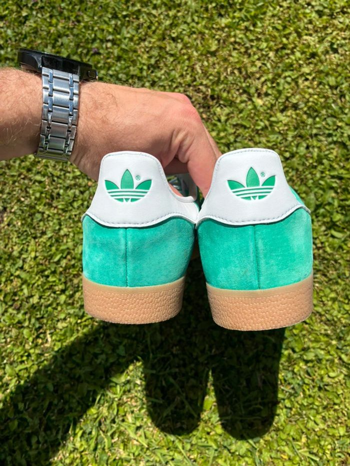 Baskets adidas gazelle verte pointure 43 très bon état avec boîte - photo numéro 6
