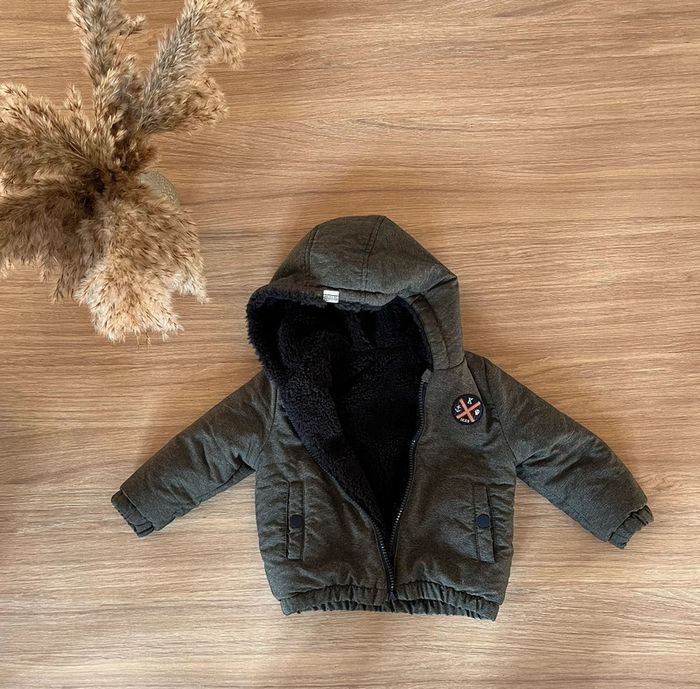 Manteau IKKS gris réversible - photo numéro 2