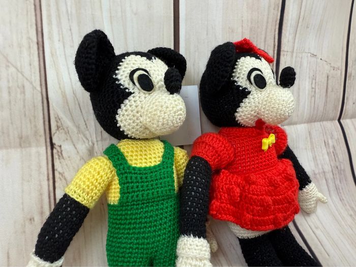 Peluches Disney Vintage import Japon Mickey & Minnie - photo numéro 13