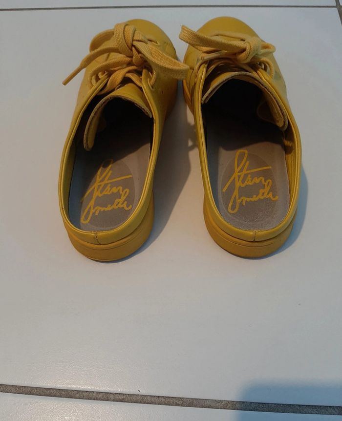 chaussures de tennis adidas jaune taille 39.5 - photo numéro 2