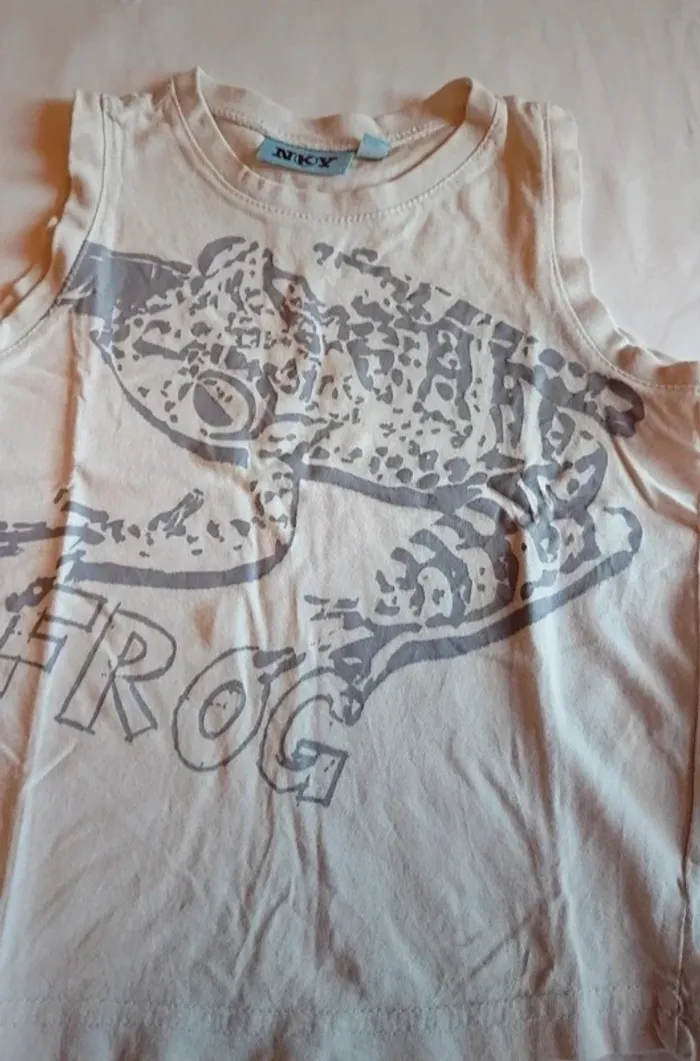 Tee-shirt sans manche motif frog - photo numéro 2