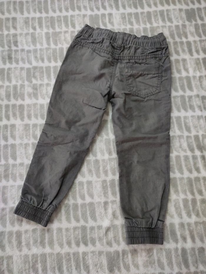 Pantalon gris élastique chevilles on extenso taille 4 ans - photo numéro 2