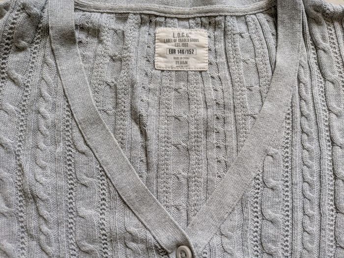 Gilet gris très bon état enfant fille H&M - photo numéro 2