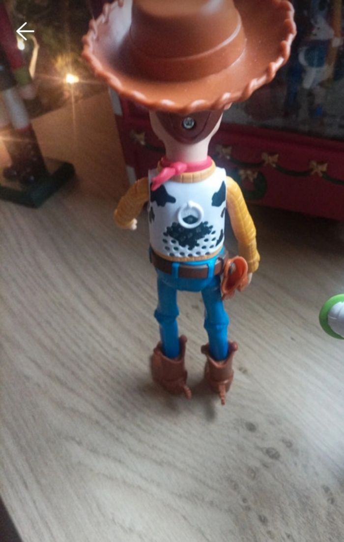 Toy story Woody et buzz 24 et 19 cm parle français - photo numéro 5