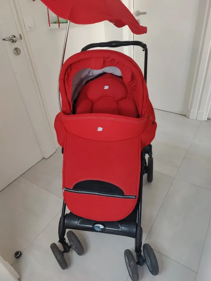 Poussette et Nacelle / Bébé Confort / rouge - photo numéro 3
