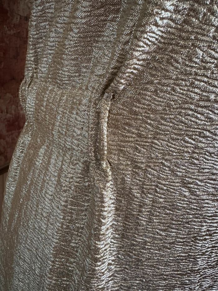 Robe dorée courte Gémo taille S - photo numéro 5