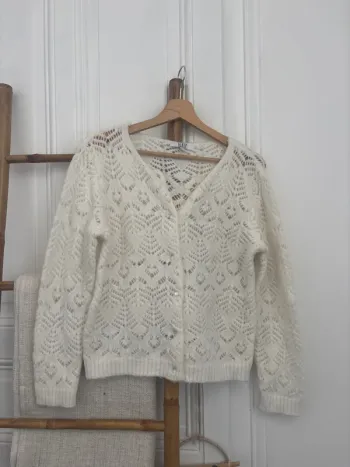Cardigan blanc