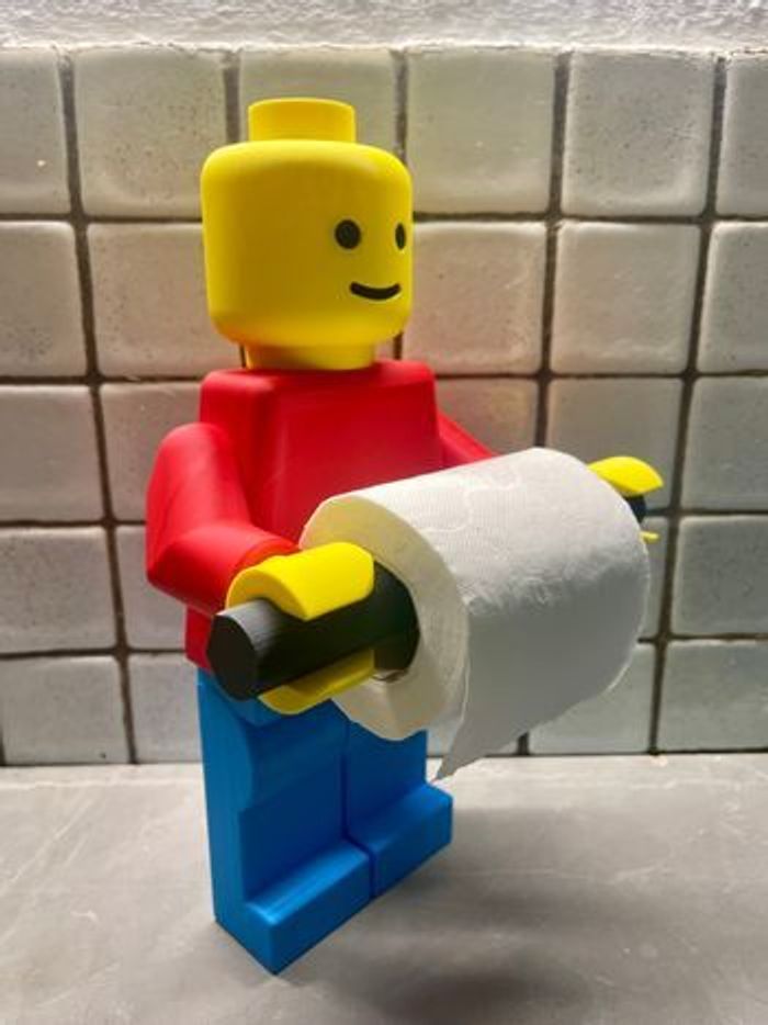 Porte-Papier Toilette Style Lego – Déco Fun & Originale Salle de Bain - photo numéro 2