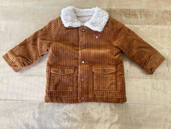 Veste velours côtelé marron 