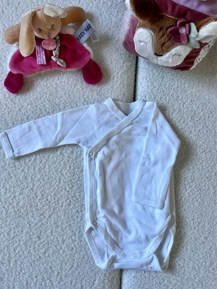 Lot 2 bodies Vertbaudet & Petit Bateau 3 mois - photo numéro 4